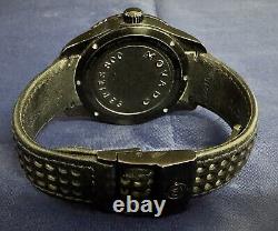 Movado Black Series 800 GMT World-Time 24 Hr Steel Watch Model 2600118