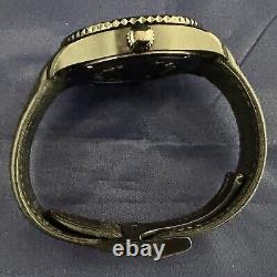 Movado Black Series 800 GMT World-Time 24 Hr Steel Watch Model 2600118