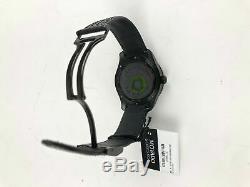 Movado Series 800 GMT World Time Perf Strap, Black Dial Black PVD Case NEW NIB