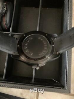 Movado Series 800 GMT World Time Perf Strap, Black Dial Black PVD Case Pre Owned