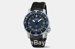 Muhle-Glashutte M1-28-62-KB Men's Seebataillon GMT Automatic Watch Blue