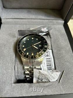 NEW $399 ABOUT VINTAGE men's watch 1954 GMT steel / green turtle