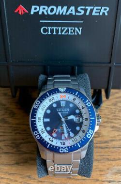 NEW Limited CITIZEN Titanium PROMASTER Eco-Drive Sapphire GMT Diver BJ7111-86L