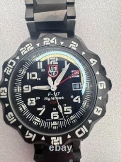 NEW Luminox F-117 Nighthawk GMT Gunmetal Divers Quartz Men's Watch XA. 6422