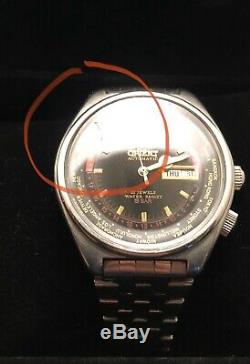 NEW PRICE! Vintage Orient World Time GMT Diver