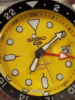 NEW? SEIKO 5 Sports GMT Series SSK017 Yellow Dial Automatic Watches