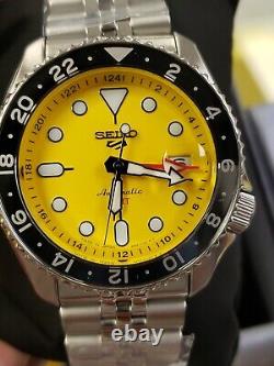 NEW? SEIKO 5 Sports GMT Series SSK017 Yellow Dial Automatic Watches