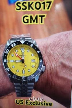 NEW? SEIKO 5 Sports GMT Series SSK017 Yellow Dial Automatic Watches