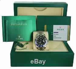 NEW STICKERED Rolex GMT-Master II Batman Batgirl Black Blue Jubilee 126710 BLNR