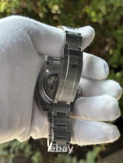 NEW Seiko MOD Custom Watch GMT Explorer II Black Bay Pro NH34A Movement MINT