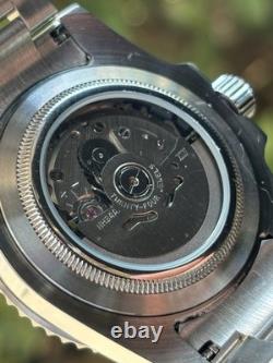 NEW Seiko MOD Custom Watch GMT Explorer II Black Bay Pro NH34A Movement MINT