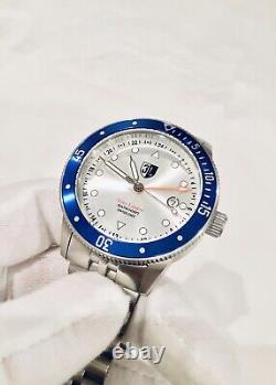 NEW Swiss Three Leagues GMT RP $375 1640 Ft Blue/Silver Dive Watch