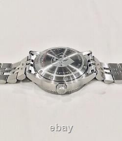 NEW Swiss Three Leagues GMT RP $375 1640 Ft Blue/Silver Dive Watch