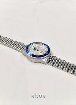 NEW Swiss Three Leagues GMT RP $375 1640 Ft Blue/Silver Dive Watch