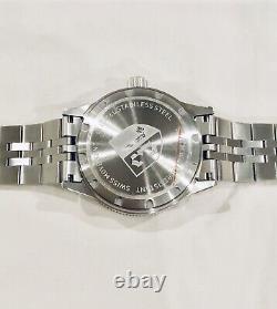 NEW Swiss Three Leagues GMT RP $375 1640 Ft Blue/Silver Dive Watch