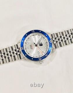 NEW Swiss Three Leagues GMT RP $375 1640 Ft Blue/Silver Dive Watch