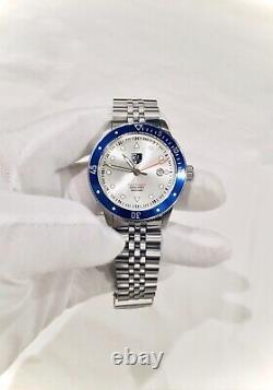 NEW Swiss Three Leagues GMT RP $375 1640 Ft Blue/Silver Dive Watch