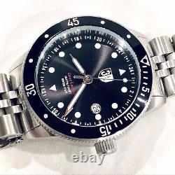 NEW Swiss Three Leagues Grey GMT Black RP $375 1640 Ft TLW3L203 Dive Watch