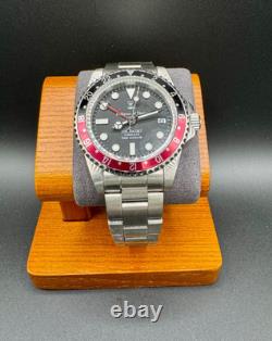 NH34 GMT Custom Mod Watch Mens 39.5mm Coke Sapphire Automatic Joshua GMT