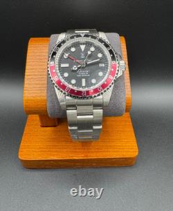 NH34 GMT Custom Mod Watch Mens 39.5mm Coke Sapphire Automatic Joshua GMT