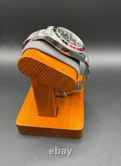 NH34 GMT Custom Mod Watch Mens 39.5mm Coke Sapphire Automatic Joshua GMT