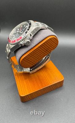 NH34 GMT Custom Mod Watch Mens 39.5mm Coke Sapphire Automatic Joshua GMT