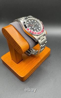 NH34 GMT Custom Mod Watch Mens 39.5mm Coke Sapphire Automatic Joshua GMT