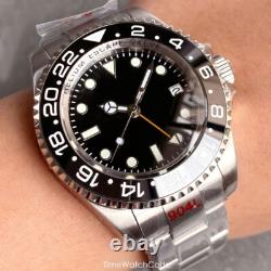 NH34 GMT Helium Device Automatic Men's Watch Black Dial Sapphire Waterproof 43mm NH34 GMT Helium Device Automatic Men's Watch Black Dial Sapphire Waterproof 43mm