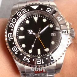 NH34 GMT Helium Device Automatic Men's Watch Black Dial Sapphire Waterproof 43mm NH34 GMT Helium Device Automatic Men's Watch Black Dial Sapphire Waterproof 43mm