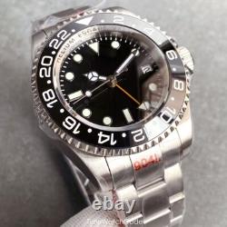 NH34 GMT Helium Device Automatic Men's Watch Black Dial Sapphire Waterproof 43mm NH34 GMT Helium Device Automatic Men's Watch Black Dial Sapphire Waterproof 43mm