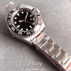 NH34 GMT Helium Device Automatic Men's Watch Black Dial Sapphire Waterproof 43mm NH34 GMT Helium Device Automatic Men's Watch Black Dial Sapphire Waterproof 43mm