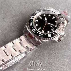 NH34 GMT Helium Device Automatic Men's Watch Black Dial Sapphire Waterproof 43mm NH34 GMT Helium Device Automatic Men's Watch Black Dial Sapphire Waterproof 43mm