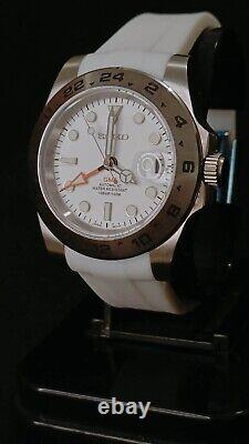 NH34 Seiko Movement Custom Premium Build Watch Explorer II Homage Polar GMT