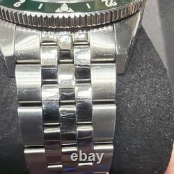 NOMADIC FIOR 555 GMT Automatic Green Dial Stainless Bracelet 50M w Box Manual