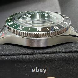 NOMADIC FIOR 555 GMT Automatic Green Dial Stainless Bracelet 50M w Box Manual