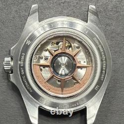 NOMADIC FIOR 555 GMT Automatic Green Dial Stainless Bracelet 50M w Box Manual