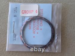 NOS Vintage Bulova Caravelle World Time Non-GMT'B154' Bezel FOR 695 CASES ONLY