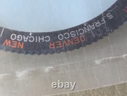 NOS Vintage Bulova Caravelle World Time Non-GMT'B154' Bezel FOR 695 CASES ONLY