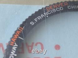 NOS Vintage Bulova Caravelle World Time Non-GMT'B154' Bezel FOR 695 CASES ONLY