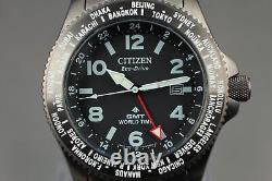 N MINT Citizen Promaster GMT B877-R011626 Solar Quartz Men's Watch From JAPAN