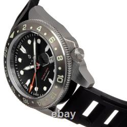 Nautis Mans Watch GMT Pro Diver 50 ATM 500m 1650ft Release Valve Swiss Movt