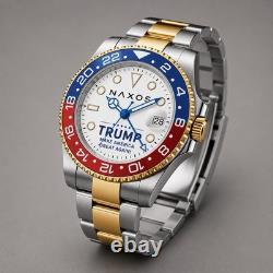 Naxos GMT Automatic Trump MAGA Edition NH34 Sapphire Crystal 200M (High Quality)