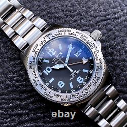 Near Mint Citizen Ray Mears Gmt Promaster B877-r011618 Gn-4-s Solar Eco-drive
