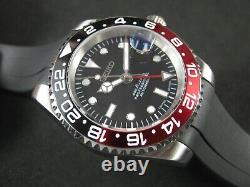 New 40mm SEIKO GMT NH34 Automatic Date Coke Ceramic Bezel Sapphire FREE SHIPP