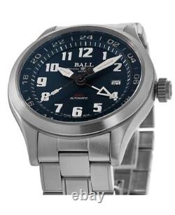 New Ball Engineer Navigator GMT Blue Dial Steel Men's Watch GM1086C-S3-BE