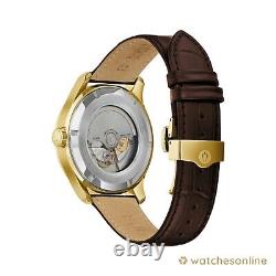 New Bulova Men's Wilton GMT Automatic Brown Calendar 43MM Watch 97B210