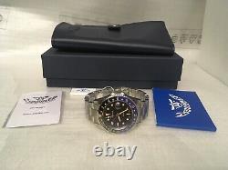 New CUSTOM Squale 1545 30 Atmos GMT BATMAN CERAMICA Watch with WARRANTY