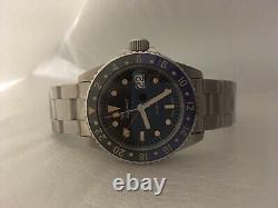 New CUSTOM Squale 1545 30 Atmos GMT BATMAN CERAMICA Watch with WARRANTY