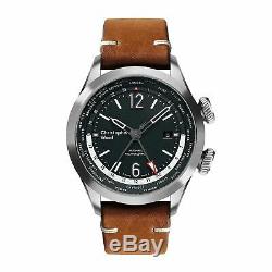 New Christopher Ward C8 UTC WorldTimer (GMT) Automatic Watch World Time 44MM Tan