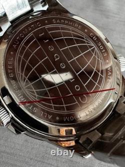 New Cortebert Elevation World Time Automatic GMT Date 45mm Watch CB-3013-11